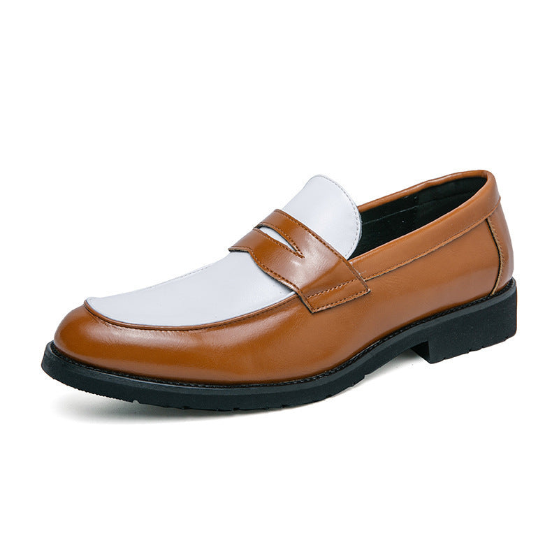 Men's Office Formal Plus Size Black White Leather Shoes