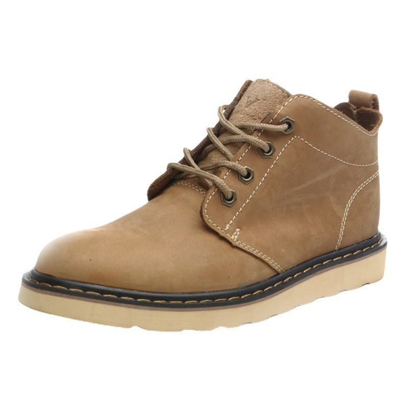 Women's & Men's Short Trendy Vintage Waterproof Motorcycle British Boots