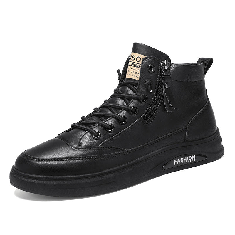Men's Attractive Spring Breathable Trendy Board Leather Shoes