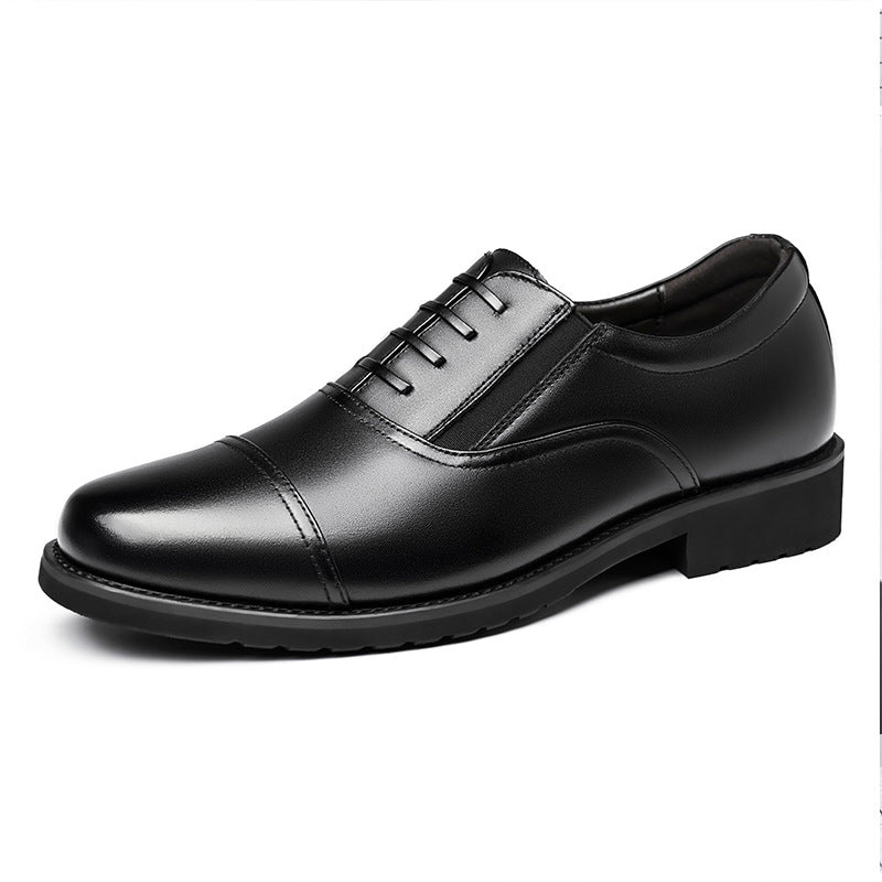 Men's First Layer Cowhide Genuine Black Formal Leather Shoes