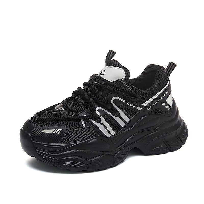 Women's Dad Fashionable Korean Style Thick Bottom Sneakers