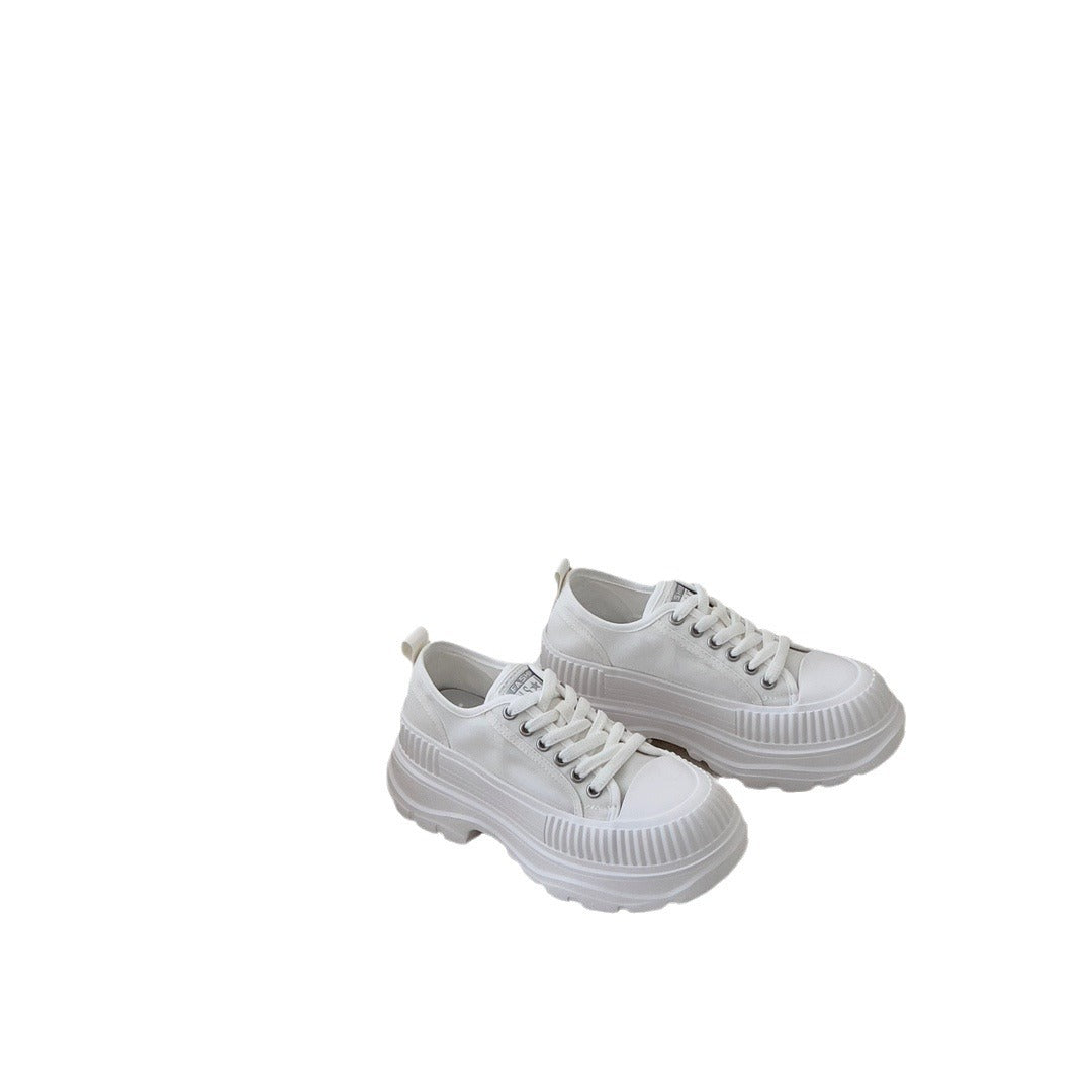Women's Summer Thick Bottom Increased Breathable Small Muffin Low Casual Shoes