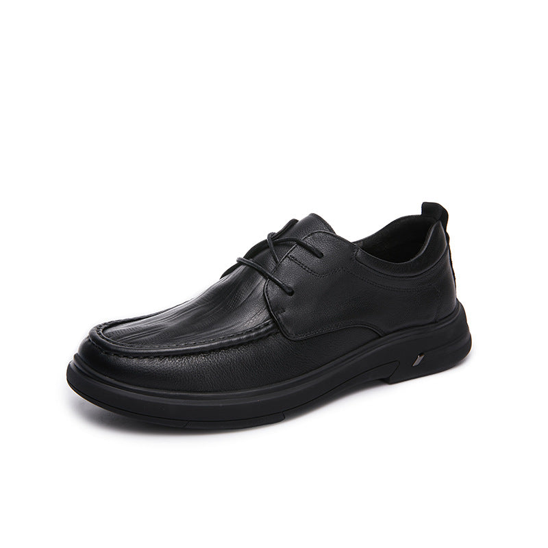 Men's Super Soft Top Layer Cowhide Embossed Leather Shoes