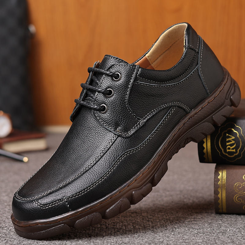 Men's First Layer Cowhide Outsole Business Genuine Leather Shoes