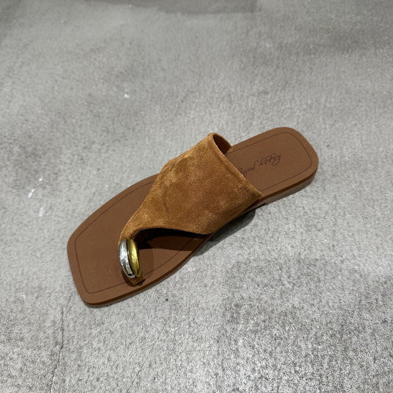 Women's Minority Outdoor With Skirt Simple Flat Sandals