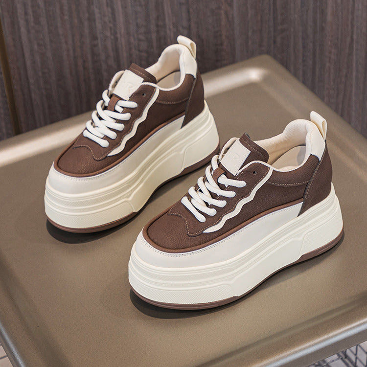 High Platform Height Increasing Insole Small Versatile Single-layer Sneakers