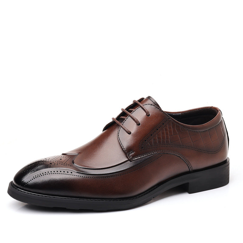 Men's Brogue Genuine Retro Carved British Formal Wear Men's Shoes