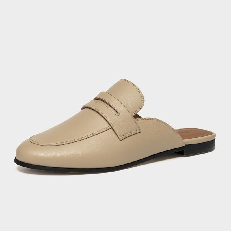 Women's Niche Summer Toe Cap Semi Comfortable Mule Flat Sandals
