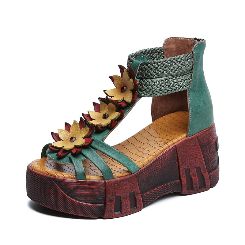 Women's Summer Ethnic Style Platform Artistic Retro Sandals