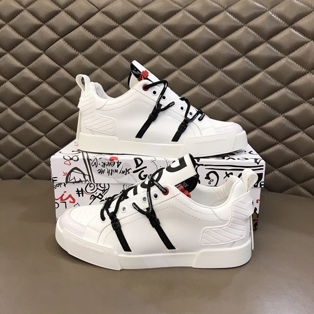 Men's Stylish Korean Style Tide White Sneakers