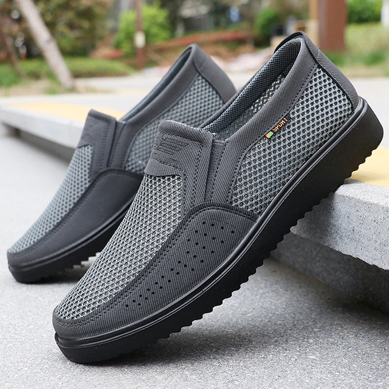 Men's Plus Size Summer Mesh Cloth Breathable Canvas Shoes