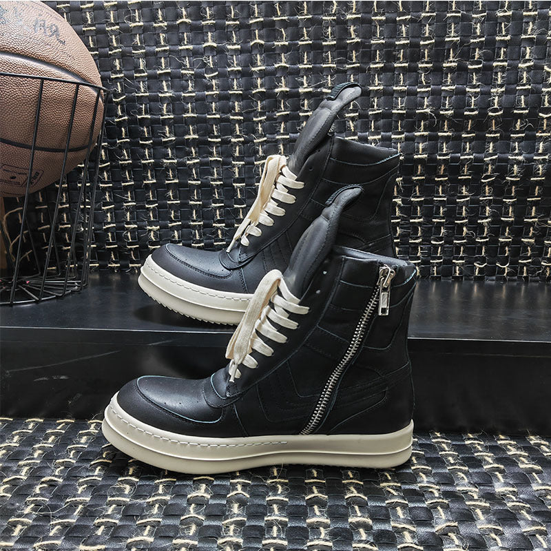 Men's High Top Personal Korean Style Color Sneakers
