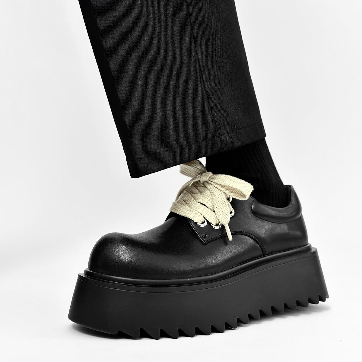 Casual Cool New Men's Thick Bottom Leather Shoes