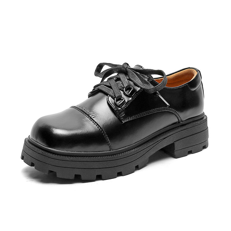 Women's Round Toe Thick-soled British Style Oxford For Foot Casual Shoes