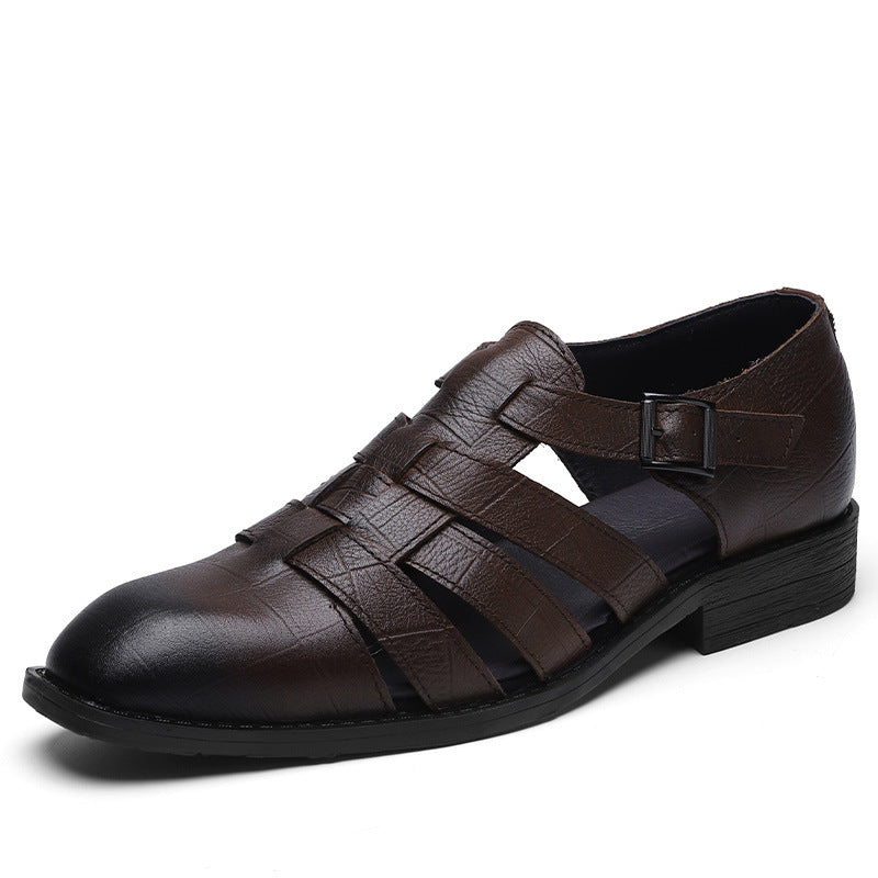 Men's Summer Hollow Perforated Breathable Hole Dad Sandals