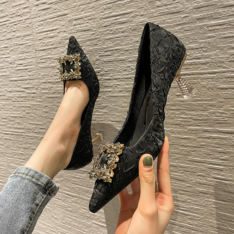 Women's High Stiletto Banquet Sexy Temperament Rhinestone Women's Shoes