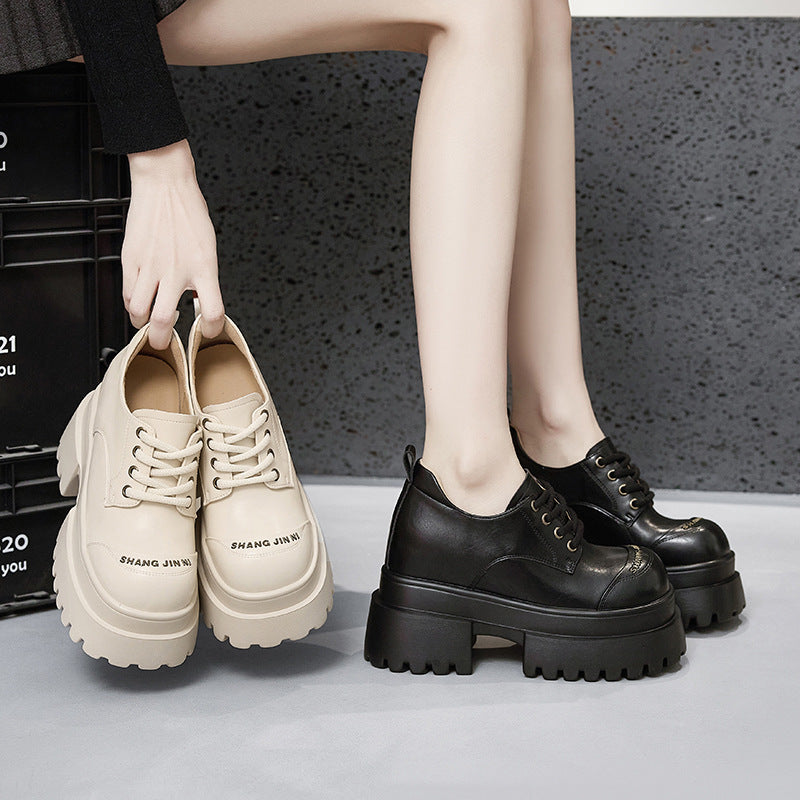 Women's Spring Platform Muffin Bottom Fashion Small Loafers