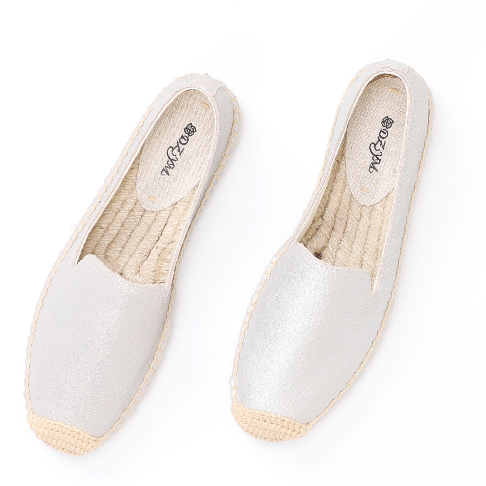 Women's & Men's Spring First Layer Cover Round Toe Casual Shoes