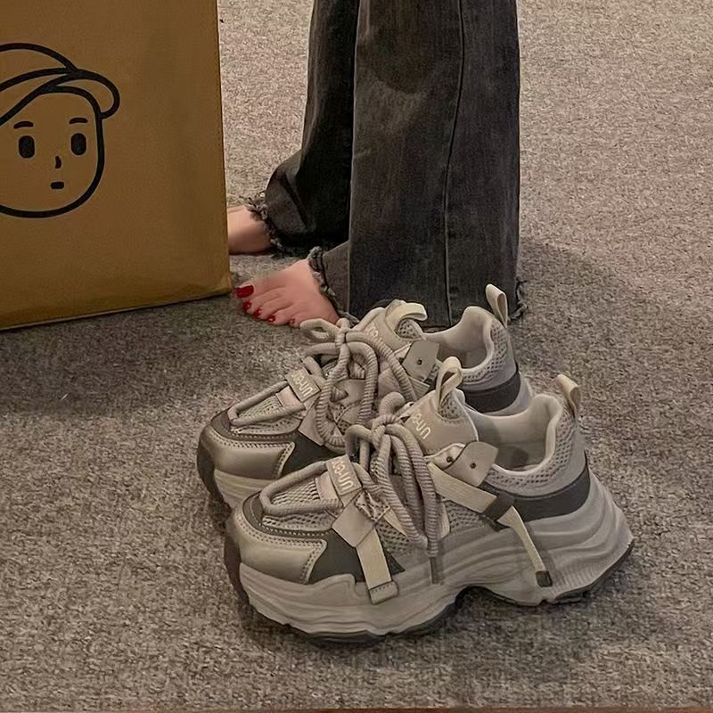Women's & Men's Platform Height Increasing Korean Style Trendy Casual Shoes