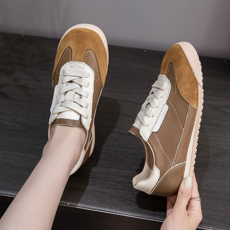 Women's Training Spring Retro Color Matching Flat Sneakers