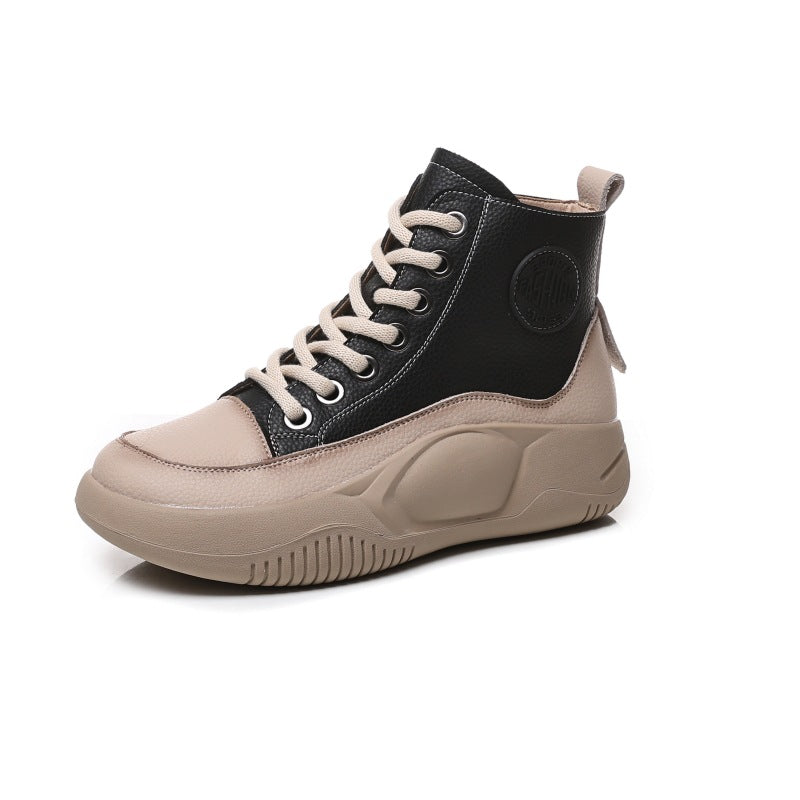 Women's Vintage Genuine Made Korean Platform British Casual Shoes