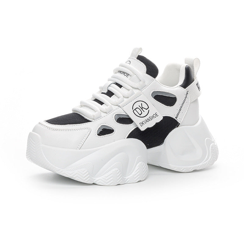 Women's Bottom Sports Dad Feet Small Mesh Breathable Lightweight Inner Sneakers