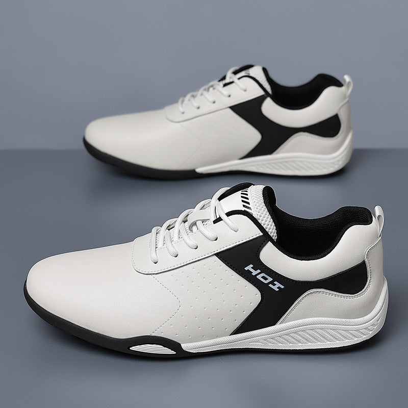 Men's Spring Fashion Trendy Sports Breathable Running Leather Shoes