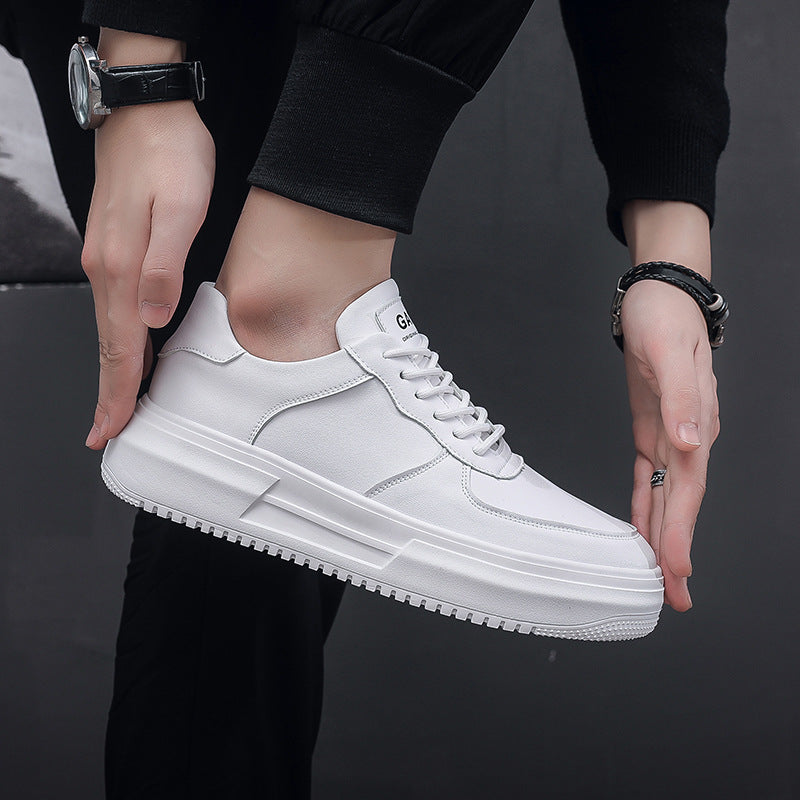 Men's Niche Vintage Skateboard White National Fashion Casual Shoes