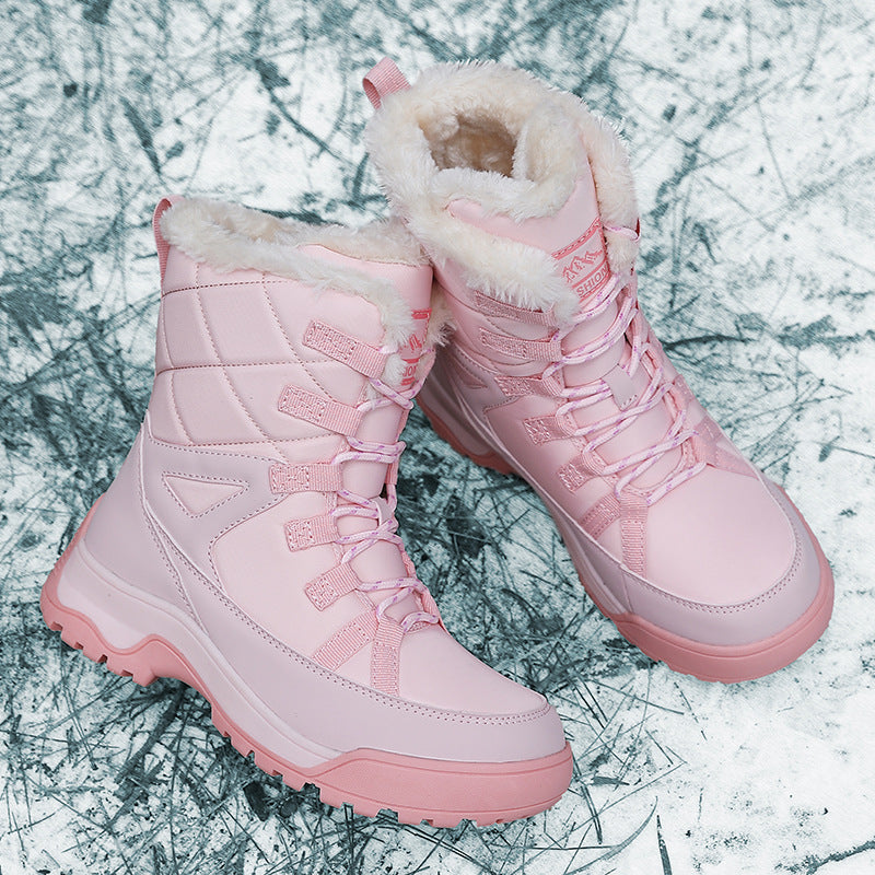Women's Winter Thicker Plush Cotton Windproof Sports Snow Boots
