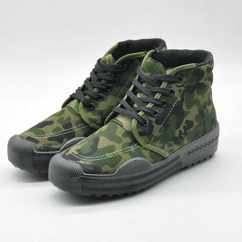 Women's & Men's Labor Protection Rubber Construction Site Mountaineering Canvas Shoes