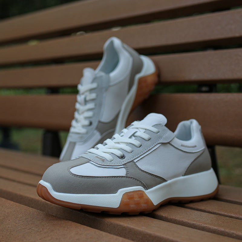 Men's Top Layer Waffle Running Comfortable Platform Casual Shoes