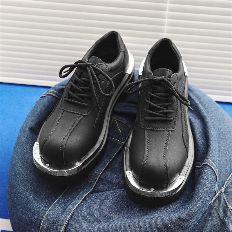 Men's Toe Spring Thick Bottom Derby Martin Men's Shoes