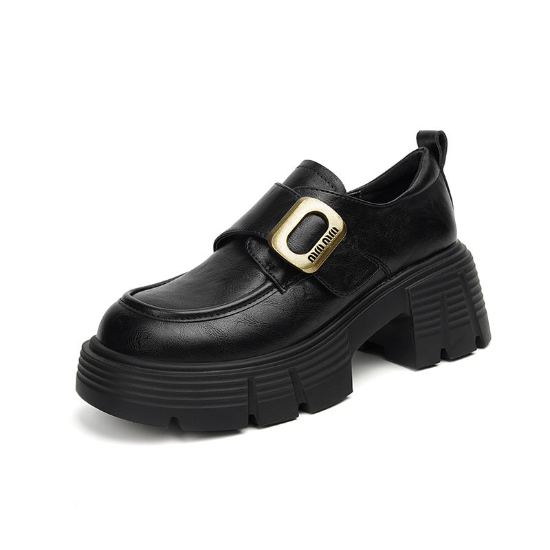 Women's Preppy Style Platform Soft Retro British Loafers
