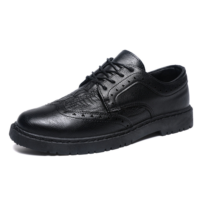 Men's Business Lightweight Driving Spring Breathable Leather Shoes
