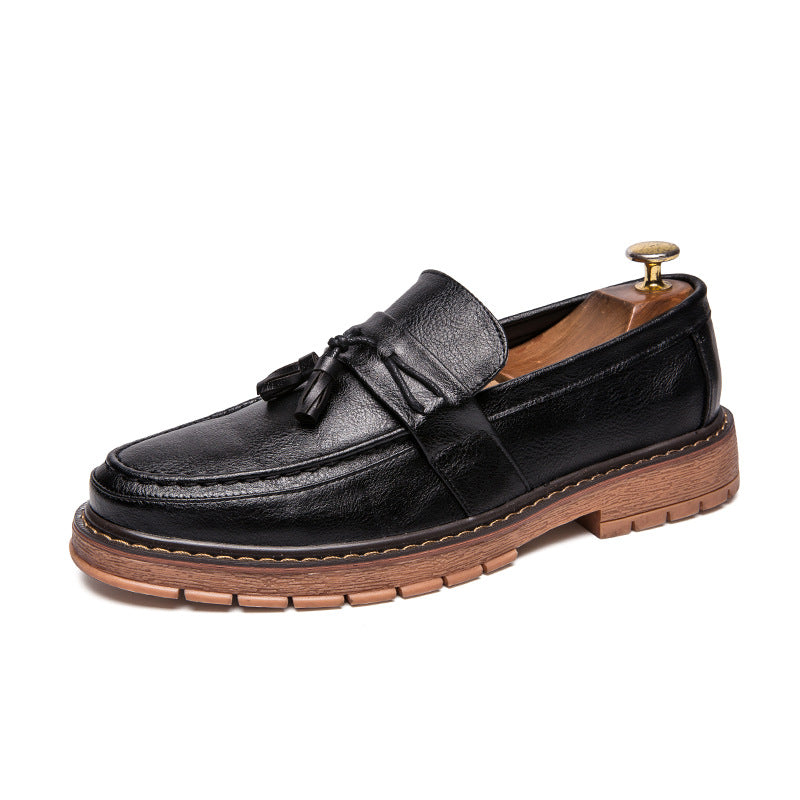 Cool Classic Travel British Retro Small Leather Shoes
