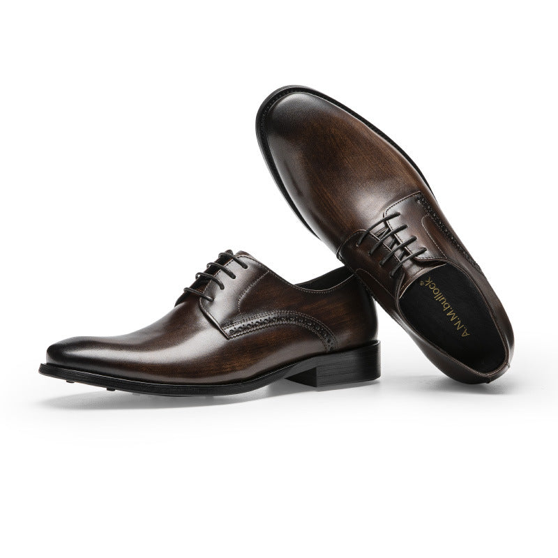 Men's Within Hours Business Formal Wear Round Toe Leather Shoes