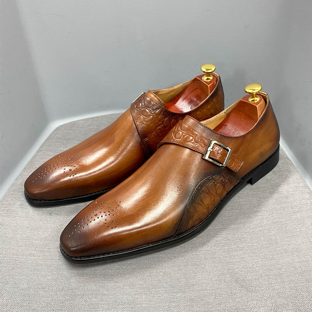 Men's Genuine Autumn Business Formal Wear British Style Leather Shoes