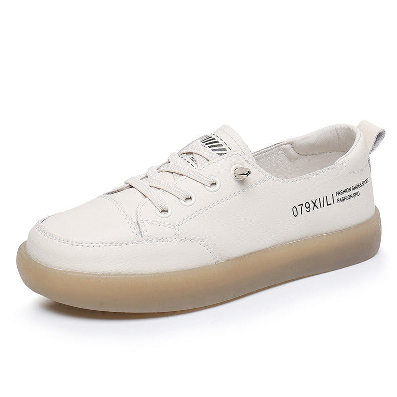 Women's Three Sheep Pregnant White Soft Slip-on Casual Shoes