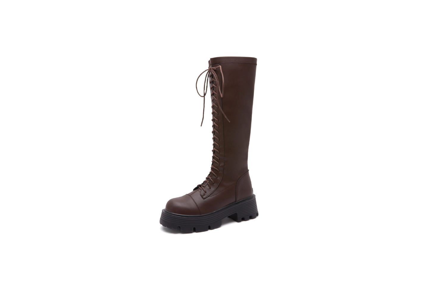 Power Genuine Strap Knight Thick Bottom Boots