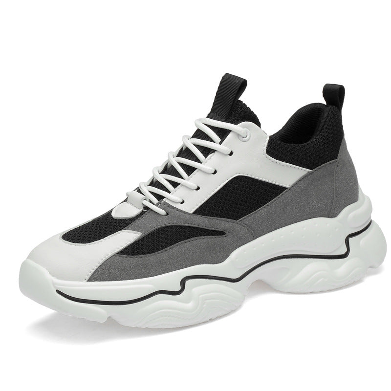 Men's Elevator Invisible Height Increasing Insole Breathable Sneakers