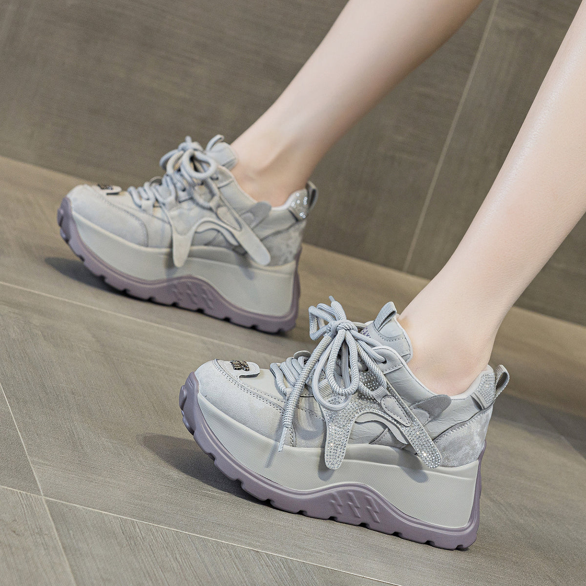 Women's Fashion Platform Height Increasing German Training Daddy Women's Sports Shoes