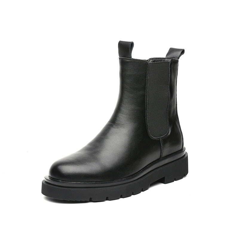 Men's Martin Winter Fleece-lined Warm Chelsea Booties Boots
