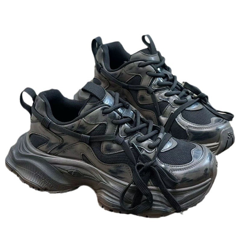 Women's Niche Dad Fashion Thick Bottom Mesh Sneakers