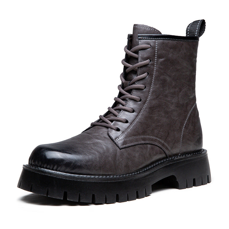 Men's Korean Style Fleece Lined Padded Warm Boots