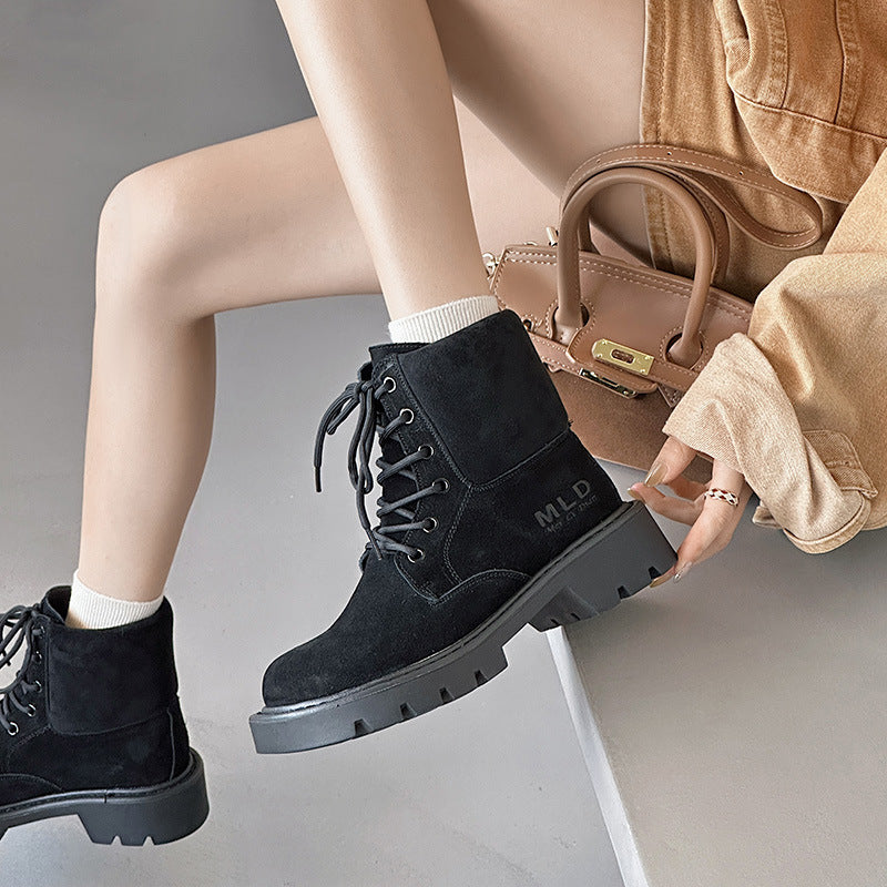 Women's & Men's Wang Vintage Martin Couple Big Chunky Snow Boots