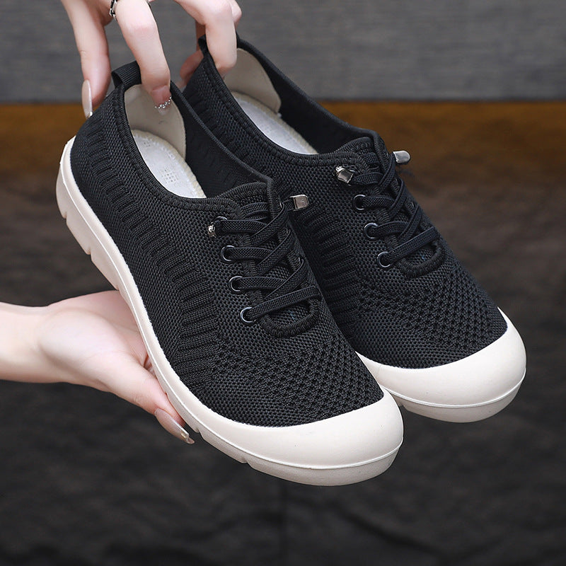Women's Old Breathable Soft Bottom Lightweight Comfortable Slip-on Casual Shoes