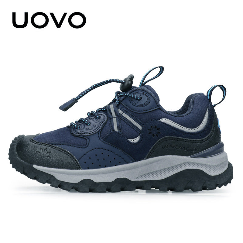 Children's Outdoor Running Boy Hiking Plastic Buckle Sneakers