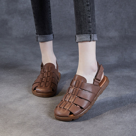 Women's Closed Toe Roman Summer Retro Mori Sandals