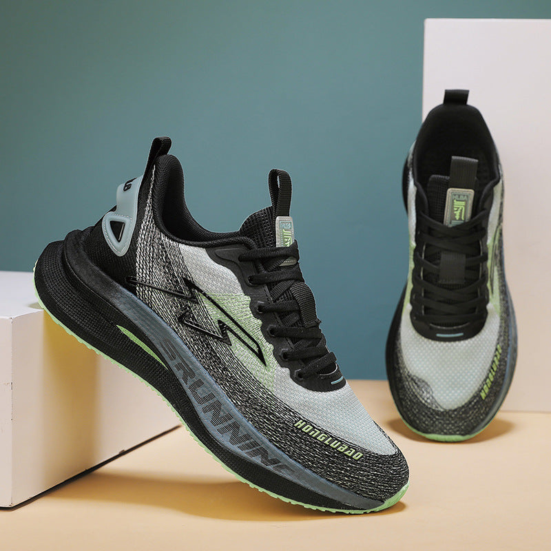 Men's Breathable Carbon Plate Running Portable Outdoor Sneakers