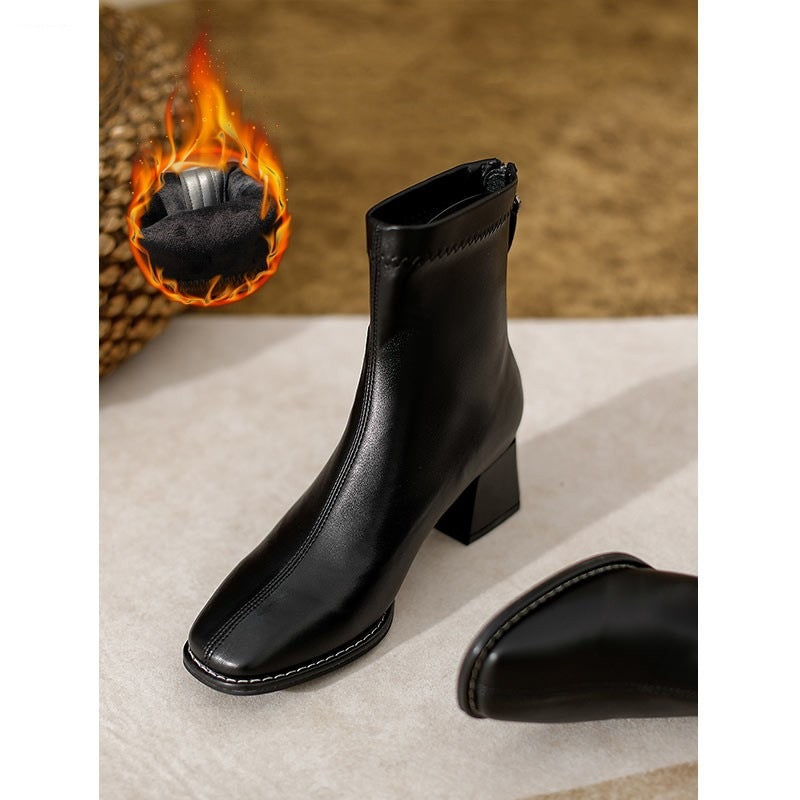 Women's Tube Little Korean Style Stretch Small Boots